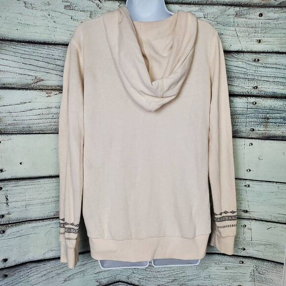 Billabong Women’s Beige Aztec Print Pullover Hoodie Sweatshirt Size Large - Picture 3 of 8
